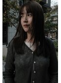 ミディアム　顔まわりレイヤー　つやカラー　前髪カット　中津　