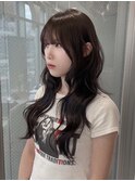 チョコグレージュ×ハッシュカット