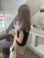 ヘアーワークスヴィクサス 諫早店(HAIR WORKS VIXUS)&nbsp;【持永 早紀子】ミルクティーカラー