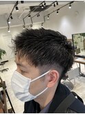 メンズアップバング