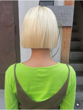 カンナ オーガニック ヘアデザイン(CANNA ORGANIC & HAIR DESIGN) 抜きっぱなしミルクティーブロンドボブ