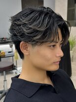 エルマーク 京都駅前(L-MARK)&nbsp;フェザーパーマ/カルマパーマ/メンズ/韓国/眉毛/センターパート