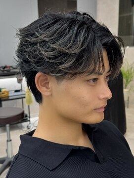 エルマーク 京都駅前(L-MARK) フェザーパーマ/カルマパーマ/メンズ/韓国/眉毛/センターパート