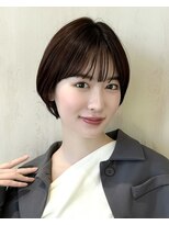 アフロート ルヴア(AFLOAT RUVUA)&nbsp;〔岩田莉奈〕40代50代お洒落な白髪染ショートボブ新宿ケアカラー