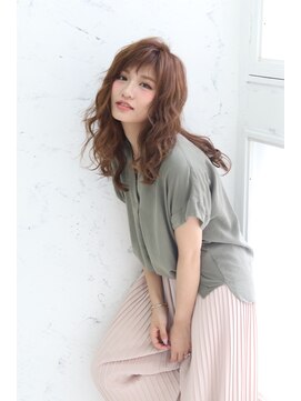 フェリシータ 緑地公園店(felicita) 無造作エフォートレス☆彡ハイトーンハニーヘアロング