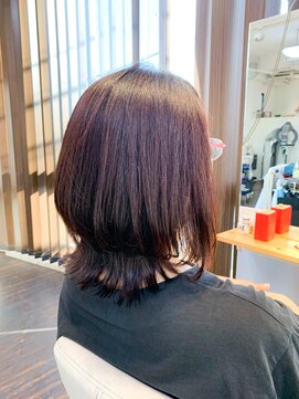 アトリエアルシュ(atelier ARCHE) くせ毛を自然な縮毛矯正で外ハネボブ