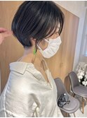 *滝田*前髪なし丸みショートボブ 20代30代40代 似合わせカット