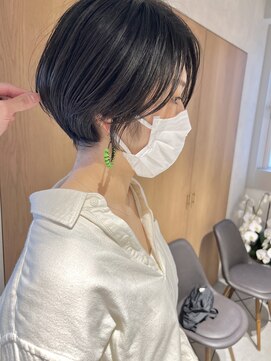 ラミエ バイ メルト 吉祥寺(lamie by melt) *滝田*前髪なし丸みショートボブ 20代30代40代 似合わせカット