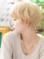 カバーヘアアンドスパ ブリス 浦和(COVER HAIR&SPA bliss)&nbsp;ブロンドカラー外国人風マッシュショートTb2浦和10代20代30代