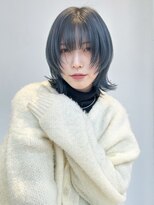 アルバム 池袋(ALBUM)&nbsp;ウィンターウルフ_チェリーブラウンフェミニンロング_9367