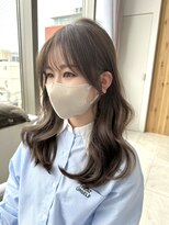 アフロートリノ(AFLOAT Leino)&nbsp;韓国ウェーブヘア　ヌーディーベージュ　イルミナカラー髪質改善