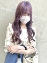 ディア(.eer) 【ダブルカラー】ラベンダーパープル/韓国風/艶巻き/艶ウェーブ