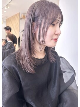 ギフト(GIFT) ラベンダーアッシュ/ヘルシースタイル/レイヤーロング