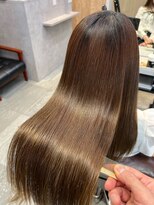 アディクト 東陽町西口(addict)&nbsp;縮毛矯正で大人上品なツヤ髪に＿ブラウン＿ロング［東陽町］