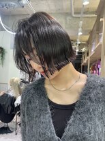 ゼストソエル(ZEST soell)&nbsp;黒髪 切りっぱなしボブ 韓国 学割 立川 24