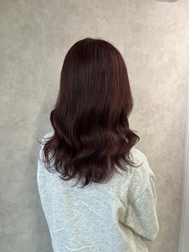 ミューバイケンジ(miu by KENJE) miu&橋本愛海　ブリーチ無しでピンクカラー◎