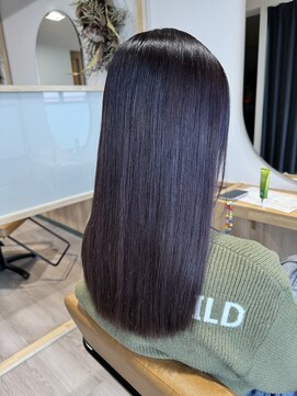 シダミノオ(sida MINOH) 20代30代40代/フルバング/似合わせカット/バイオレットカラー