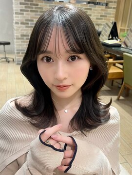 アフロート ディル(AFLOAT D'L) 表参道アフロート張替 ミディアムヘア シースルーバング