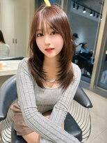 ロンドウル 熊本(Lond ulu) 小顔に見せるヘア/レイヤーカット/ネビージュ/黒髪カタログ/美髪