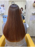 毛先までしなやか。髪質改善×ロングヘア