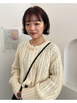 ユー(yew) 癖毛カット ミニボブ ボブ 前髪カット 顔まわりカット