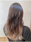 大人ハイトーン・グラデーション・ミルクティーベージュ