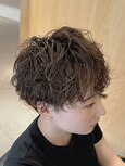 シャドウパーマ　ツイストスパイラルパーマ　マッシュ