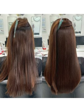 ヘアーリラクゼーション ティーノ(Hair relaxation tino) 縮毛矯正ビフォーアフター