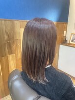 カットスタジオファニー(CutStudioFunny) ピンクブラウンカラー