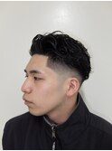 メンズカットツーブロックオールバック