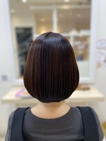 ユニティ 小田急相模原店&nbsp;秋冬ブラウンの艶まとまり大人ボブ【ユニティ小田急相模原店】