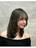 レイヤー×顔周り似合わせ#葛西#ブリーチ#ハイライト#髪質改善