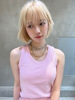 エイチ(H eitf) H【eitf】 原宿 表参道 ハイトーンボブ/ホワイトブロンド