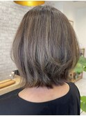 大人ガーリー似合わせミディアムレイヤー