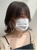 インナーカラー/ブリーチ/ボブ/ショート/外はねボブ/ショート