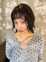 ノーム(norm)&nbsp;ボブパーマ/ニュアンスパーマ/オン眉/黒髪/暗髪/ショートパーマ