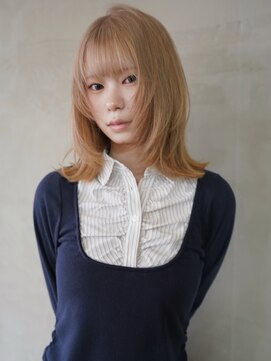 オルティ(OLTI) 《OLTI》ハイトーンベージュ×レイヤーカット