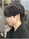 【GEEKS渋谷】センターパート/ブルーブラック/韓国風ヘア/2way