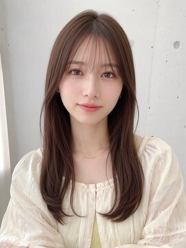 ノア 三宮店(NOA) 【NOA】透明感ベージュ×韓国レイヤーセミロング髪質改善カラー