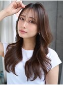 ★コテ巻き風パーマデジタルパーマ韓国風パーマ顔周りカット前髪