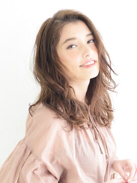 アース 上野店(HAIR&MAKE EARTH) こなれ感♪万能ナチュラルかきあげウェーブ スタイル【EARTH上野