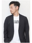 メンズ ツーブロック×パーマショートスタイル