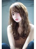 Lien☆アッシュヌードベージュ×ウェーブ巻き　立川