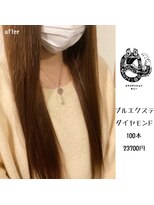 エクステンション キュー(extension Q)&nbsp;プルエクステ/ダイヤモンド毛質52cm(長さおへそ位)100本23700円