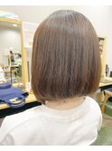 ショート/ボブ/縮毛矯正/地毛風ストレート/20代/30代