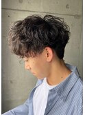 伸ばしかけマッシュ×パーマ