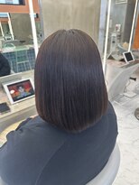 ロンドルーチェ 心斎橋(Lond luce)&nbsp;ダークアッシュ/ミディアムレイヤーカット［髪質改善/縮毛矯正］