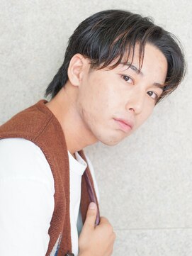 にもう ミディアムセンターパート