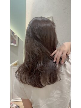 ロンドプランタン 恵比寿(Lond Printemps) ブリーチなし透明感ラベンダーブラウン【中居】