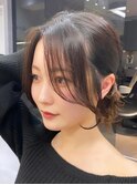韓国レイヤー/韓国風/顔周り/髪質改善/黒髪/ブリーチなし 立川